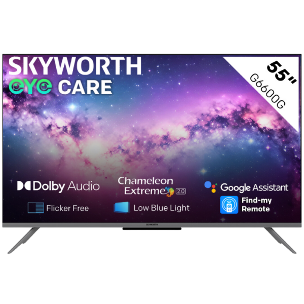 Skyworth - 55" G6600G 4K UHD Smart Google TV with Google Assistant - 55G660G